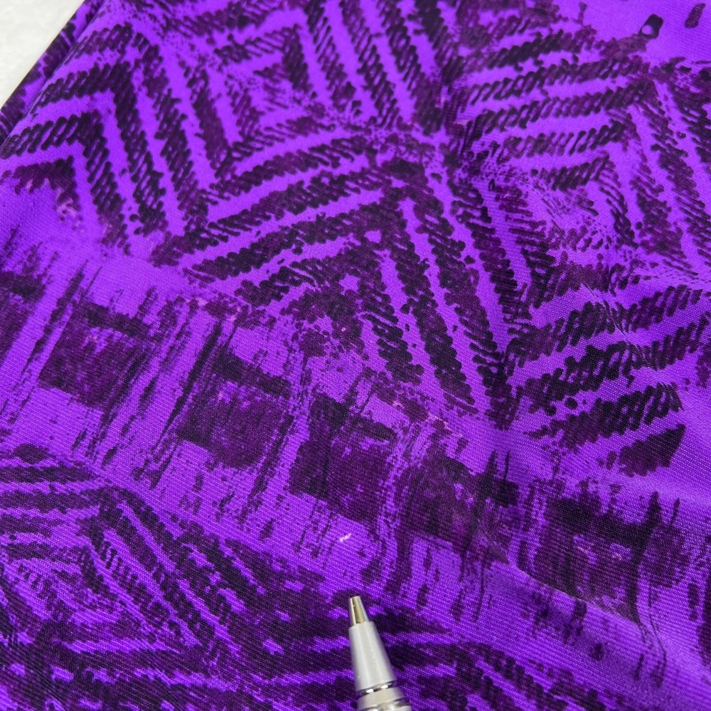 Lauren Ralph Lauren Purple Geometric Aztec Print Sleeveless V-Neck Sheath Dress - Picture 3 of 15
